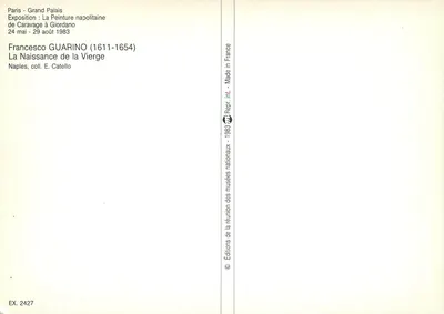 La Naissance de la Vierge — Exposition Paris Grand Palais 1983 — Éditions des musées nationaux — Verso
