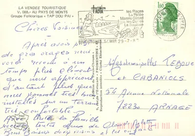 Pays de Monts-Vendée — Danças e Tradições — Edição da Estacade — Verso