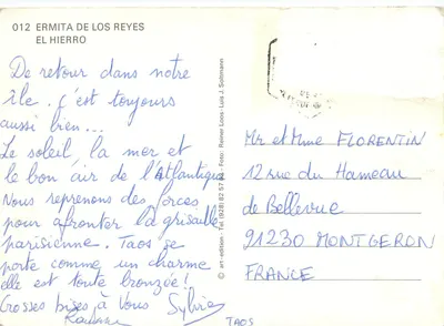 Ilha de El Hierro — editor art-edition, n° 012 — Verso