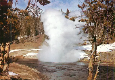 Riverside Geyser — Parque Nacional de Yellowstone — Hamilton Stores Inc.