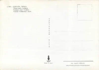 Typowa placówka andaluzyjska — SAVIR — n° 1.895 — Rewers
