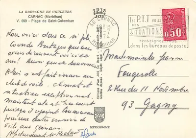 Plaża Saint-Colomban — Carnac (Morbihan) — Wydawnictwo Art Jos — Rewers