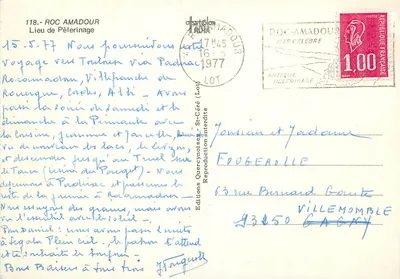 Roc Amadour — Miejsce pielgrzymkowe — Wydawnictwo Océan — Rewers