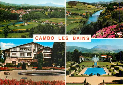 Cambo-les-Bains — vista geral e jardim de Edmond Rostand — Edições REX