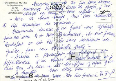 Rochefort sur Mer — panoramische uitzicht — COMPA-CARTERIE — Achterkant