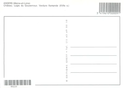 Zamek Gubernatora — Zielony krajobraz flamandzki (XVII wiek) — Wydawnictwo Greff — Rewers