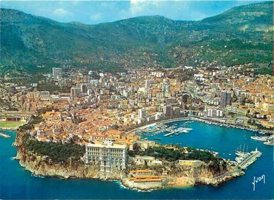 Monaco — Vista geral da cidade e do Museu Oceanoográfico — Éditions d'art Yvon, Paris