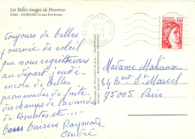 Gordes i jego otoczenie — Piękne obrazy Prowansji, wydawnictwo G.A.L. — Rewers