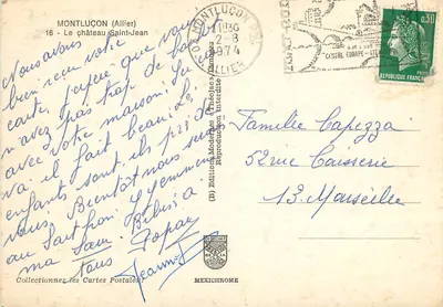 Zamek Świętego Jana — Montluçon (Allier) — Wydawnictwo Modernes « Théolac » — Rewers