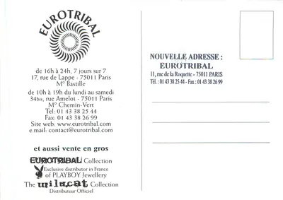 Eurotribal — Joalharia Corporal & Tatuar — Editor Eurotribal — Verso