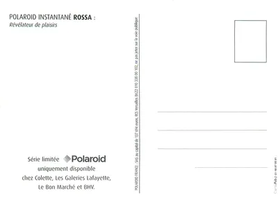Polaroid Rossa — aparat fotograficzny natychmiastowy — Polaroid — Rewers
