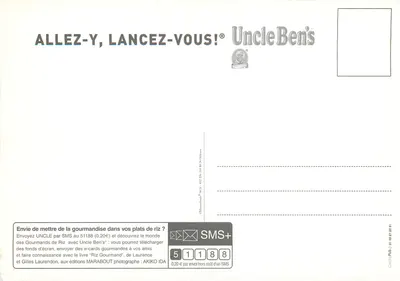 Uncle Ben's — Reklama ryżu długoszczu — wydawca Uncle Ben's — Rewers