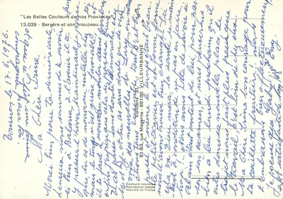 Bergierin und ihre Herde — Éd. Magenta, n° 13.029 — Rückseite