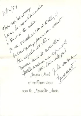 Crianças ao redor de um grande presente de Natal — S. Maudel — Litografia publicada no Canadá por R. Maudel Limited — Verso