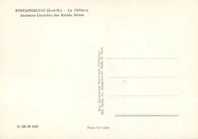 फॉनटेनब्लो (S.-et-M.) - किला - पुराना रानियों के माता के कमरा — पीछे