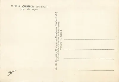 Quiberon (Morbihan) — Effet de vague — La Cigogne, Nantes — Reverso