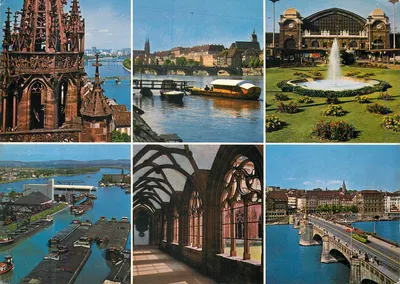 Basel — vista panorâmica — Ansehcksarten-Verlag, n°706
