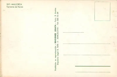 Torrente de Pareis — Majorka — Wydawnictwo Ágata, Barcelonie — Rewers