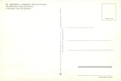 Alhambra — Dół Comares — Garcia Garrabella y Cía. — Rewers