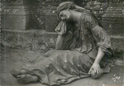 A Madeleine no túmulo — obra de J. Lespaignol em 1699 — Edições de Arte JOS, Le Doaré, Châteaulin