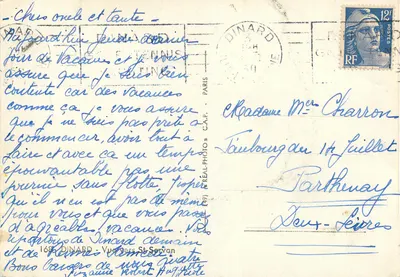 Widok Dinard — plaża i łodzie — C.A.P. (n°168) — Rewers