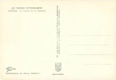 Tunel Schlucht — Piękne Vosgi — Wyd. IRIS — Rewers