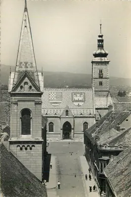 Zagreb — Igreja de São Marcos — editor Shimo, D. F. Kove