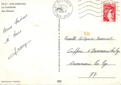 Strasbourg — Katedra — wydawnictwo MARASCO S.A. n°85/67 — Rewers