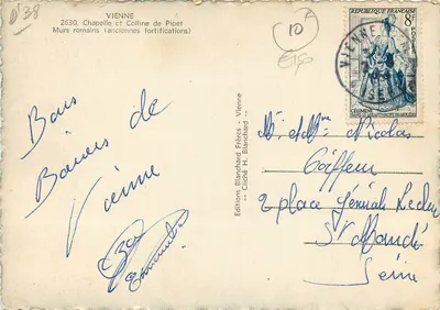 Wiedeń — Kaplica i Wzgórze Pipet — Wydawnictwo Blanchard Frères — Rewers