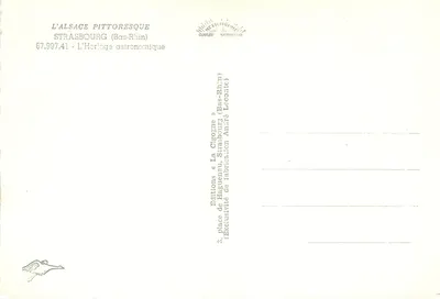 Strasbourg — Astronomiczny zegar — wydawnictwo «La Cigogne» — Rewers