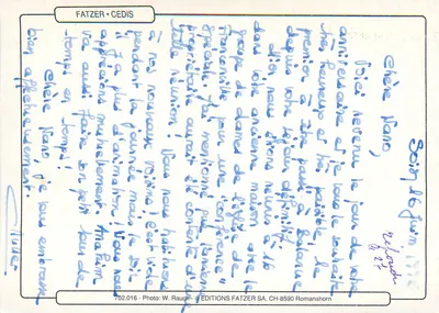 Magnólia em flor — Editor FATZER CEDIS, n° 702.016 — Verso