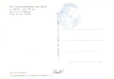 Zamek Haut-Königsbourg — Widok panoramiczny — CIM (S.-et-L.) — Rewers
