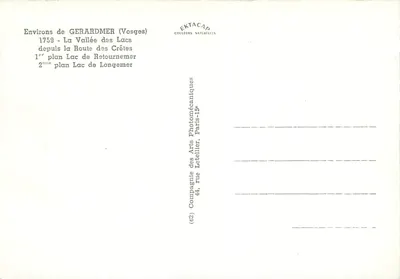 Entornos de GERARDMER (Vosges) — La Vallée des Lacs — EKTACAP — Reverso