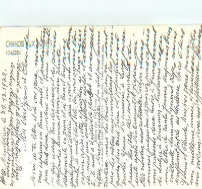 Chamois nos Aguets — Éditions d'art YVON, Paris — n° 10-6338-1 — Verso