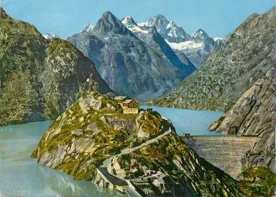 GrimseLPass — Grimsel-Hospiz e Finsteraarhorn — Photo-Édition Janny, Thalwil-Zürich
