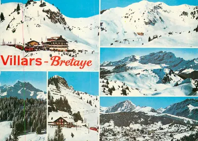 Villars-Bretaye — estação de esqui — Photoglob-Wehrli S.A., Zurique