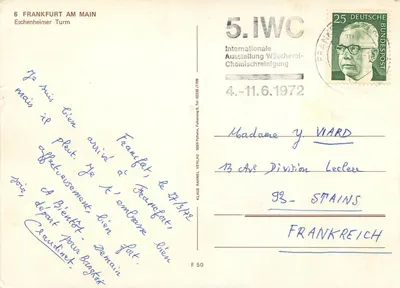 Frankfurt am Main — Eschenheimer Turm — Klaus Rahmel Verlag — Verso