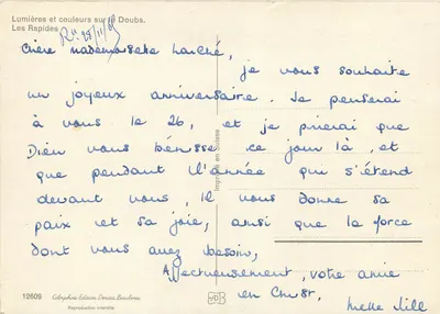 Les Rapides — Licht en kleuren op de Doubs — Colorphoto Edition Deriaz Baulmes, n°12609 — Achterkant