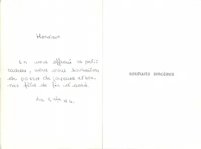 Anioł i łosia — Najlepsze życzenia — International Copyright Design S.A. & Co. (n° 16 100) — Rewers