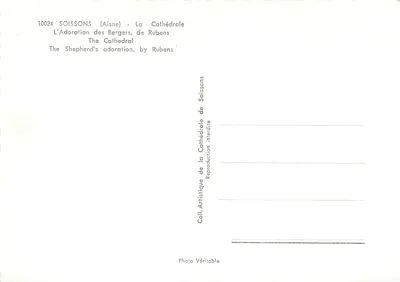 Soissons (Aisne) - Katedra - Adoracja Pasterzy, Rubens — Rewers