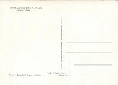 Evolène — Dolina Hérens — Photo Klopftenstein — Rewers
