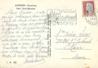 Avignon (Vaucluse) — Most św. Benezjusza — Wydawnictwo Sztuki Francuskiej — Rewers