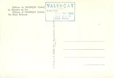 Castelo de Valençay — A Sala do Rei — Foto J. F. DORE — Verso