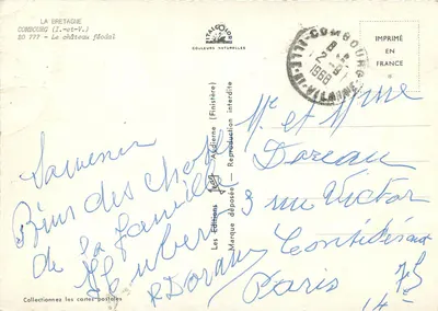 Castelo de Combourg — A Bretanha feudal — Éditions Itaïgor — Verso
