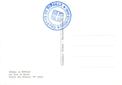 Cozinha do Castelo de Ripaille — Os Duques de Saboia — Século XIV — Verso