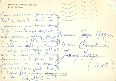 Fourchambault (Nièvre) — Brzegi Loiry — Fotografia CIM' (S.-et-L.) — Rewers
