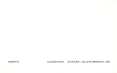 Pombo em voo — Melhores Desejos — Magritte, edição Braun S.A. 1973 — Verso