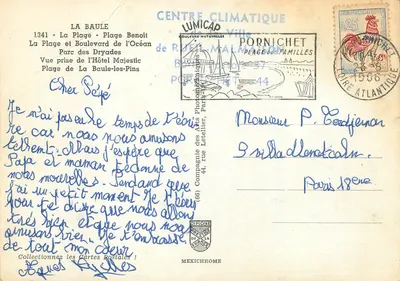 La Baule — La plus belle plage d'Europe — éditeur LUNICAP — Verso