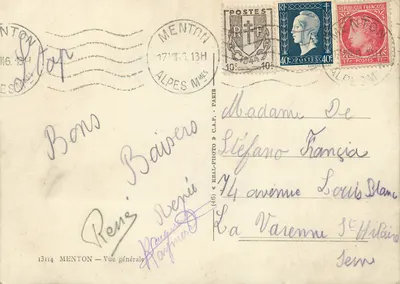 Menton — Ogólny widok — Kap — Rewers
