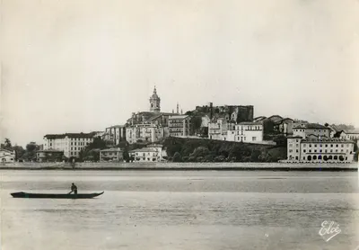 Fontarabie (Espanha) e a Bidassoa — vista de Hendaye — Editora Elcé, n° 10513